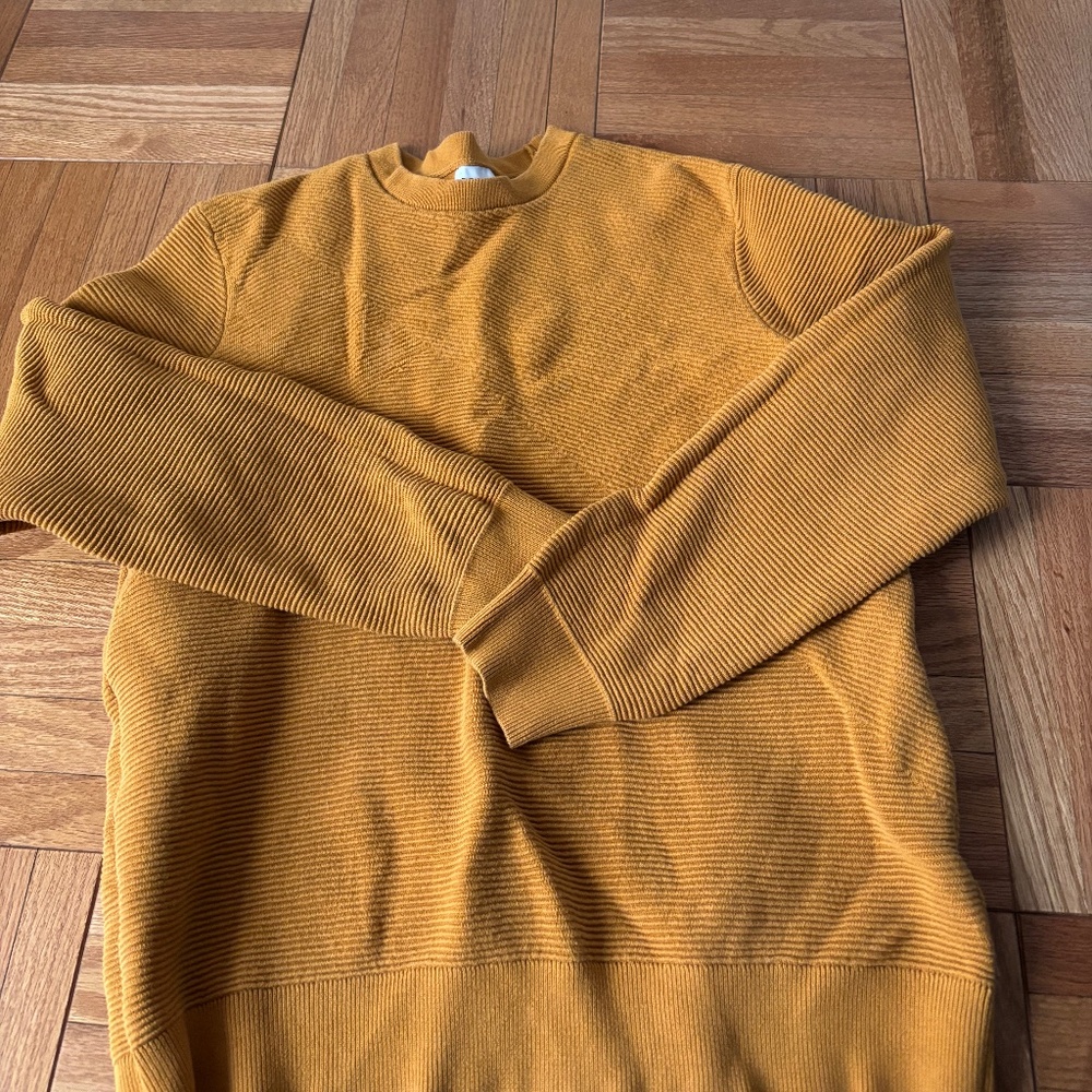 Mustard Yellow Zara Men's Sweater